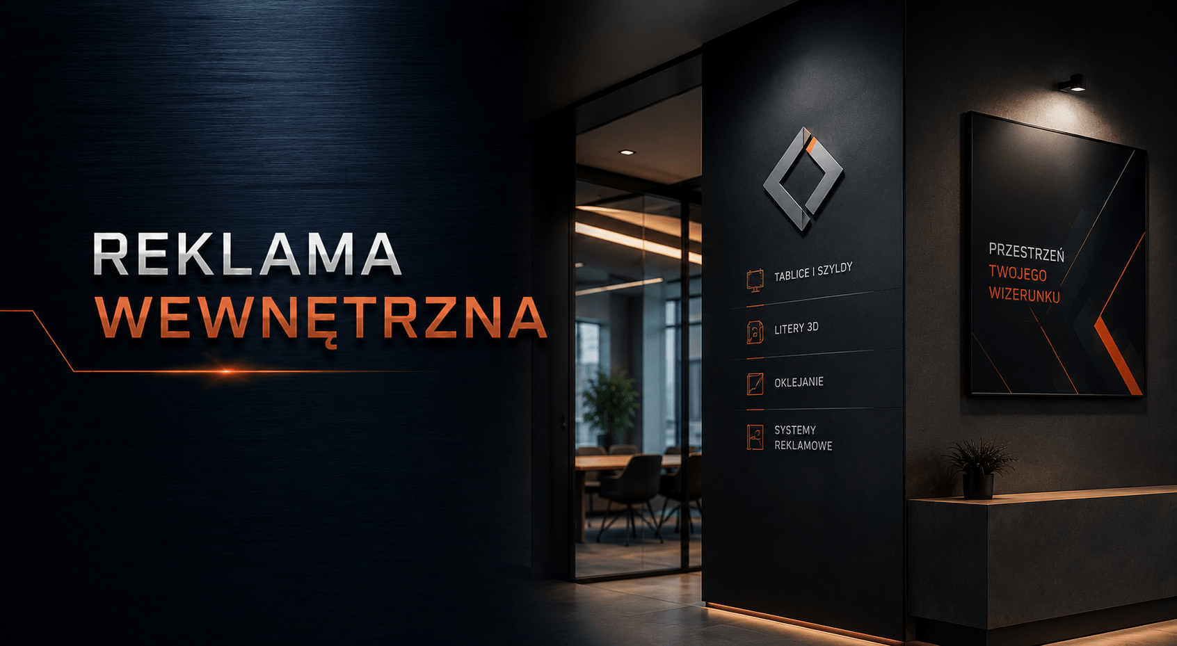 Tablice informacyjne i reklama wewnętrzna dla firm